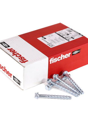 Fischer ULTRACUT FBS II Betonschraube 10x100 mm 200 Stk. ( 2x 548743 ) Sechskantkopf SW15 Unterlegscheibe galvanisiert verzinkt - Toolbrothers