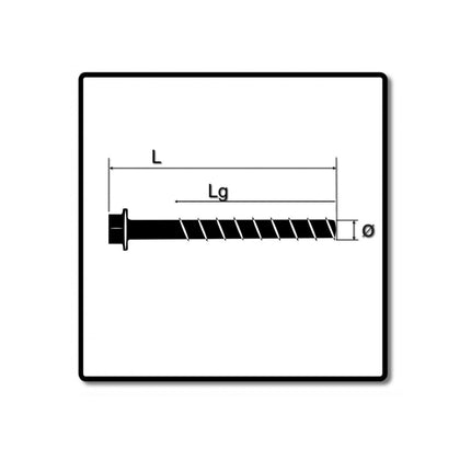 Fischer ULTRACUT FBS II Betonschraube 10x100 mm 300 Stk. ( 3x 548743 ) Sechskantkopf SW15 Unterlegscheibe galvanisiert verzinkt - Toolbrothers