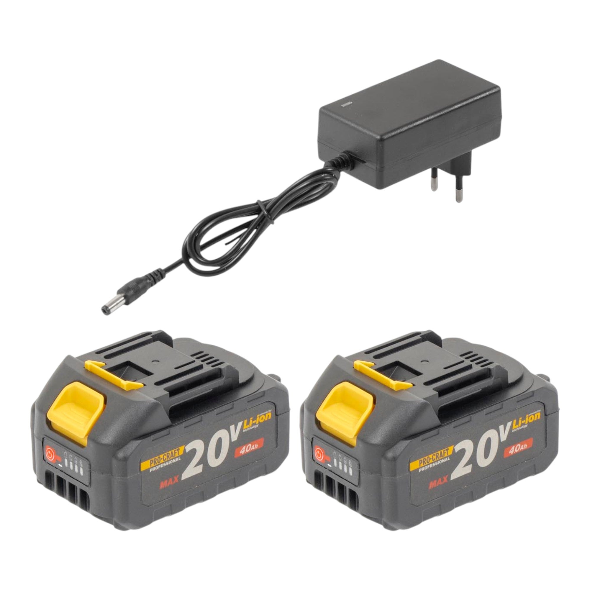 Procraft ATA 40 Akku Freischneider 20 V 420 mm Brushless 2x Akku 4 0 Ah Ladegeraet 2 - toolbrothers