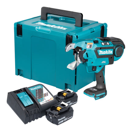 Makita DTR 181 RFJ Akku Bewehrungsverbinder 18 V 0 8 mm Brushless 2x Akku 3 0 Ah Ladegeraet Makpac 0 - toolbrothers