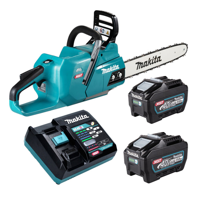 Makita UC 012 GT201 Akku Kettensaege 40 V max 40 cm Brushless 2x Akku 5 0 Ah Ladegeraet 0 - toolbrothers