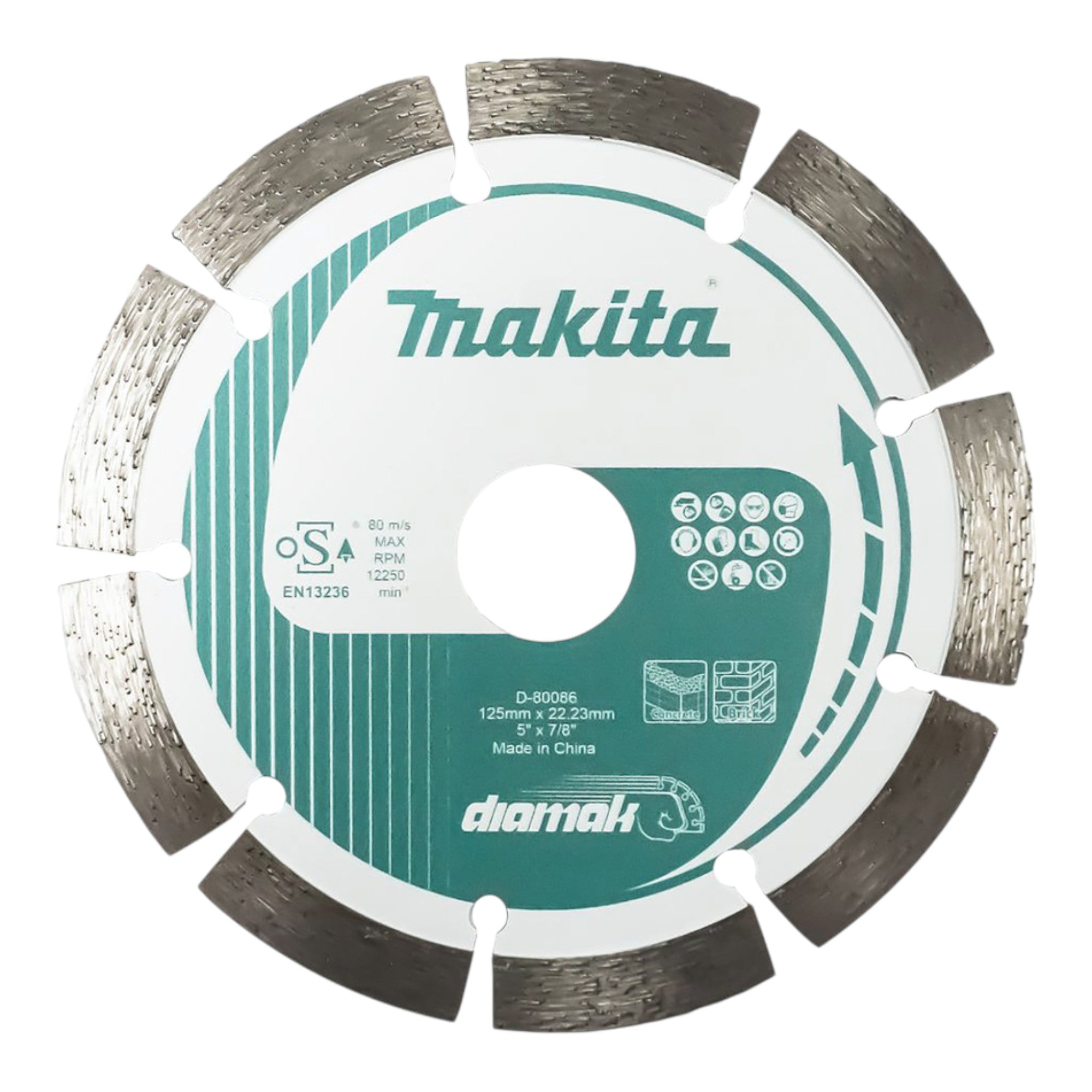 Makita 5x Diamak Diamanttrennscheibe 125 x 22 23 mm 5x D 80086  1 - toolbrothers