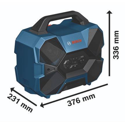 Bosch GPB 18V 6 C Bluetooth Akku Lautsprecher 18 V 40 W USB C 06014A6000 Solo ohne Akku ohne Ladegeraet 2 - toolbrothers