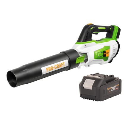 Procraft PB20 Akku Laubblaeser 20 V TURBO 1x Akku 4 0 Ah ohne Ladegeraet 0 - toolbrothers
