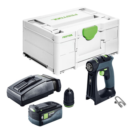 Festool CXS 18 Basic Akku Bohrschrauber 18 V 40 Nm Brushless 1x Akku 5 0 Ah Ladegeraet Systainer 0 - toolbrothers