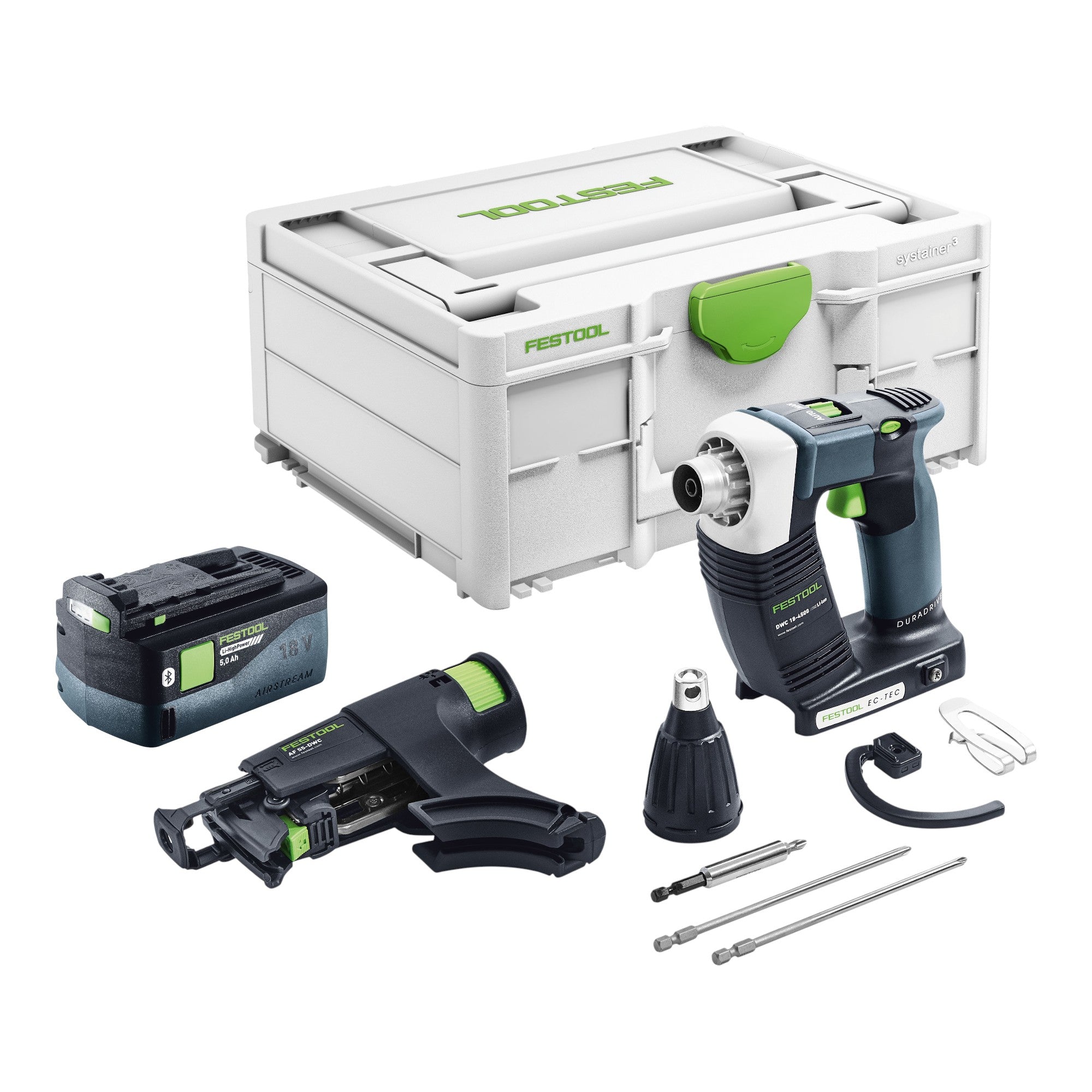 Festool DWC 18 4500 Basic Akku Bauschrauber 18 V 14 Nm Brushless 1x Akku 5 0 Ah Systainer ohne Ladegeraet 0 - toolbrothers