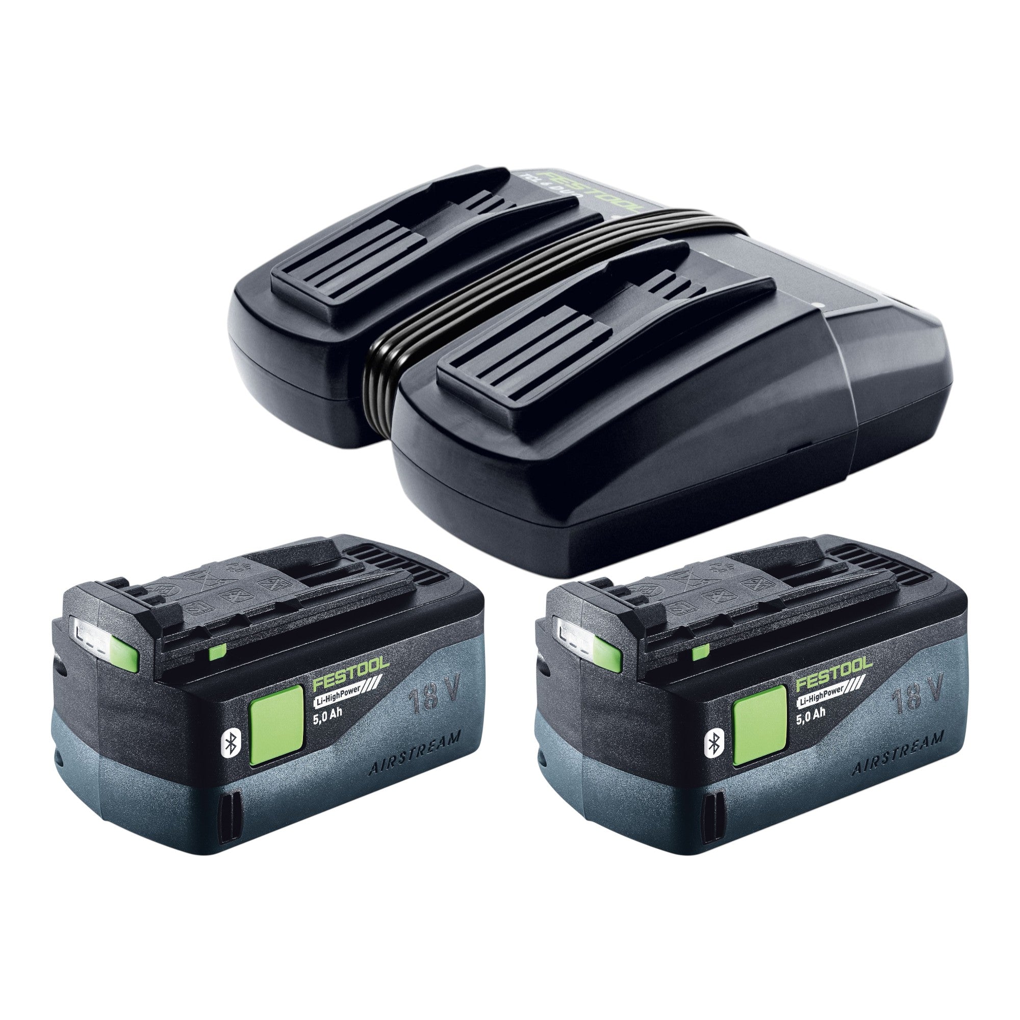 Festool CTLC MIDI I Basic Akku Absaugmobil 36 V 2x 18 V Staubklasse L 2x Akku 5 0 Ah Doppelladegeraet Systainer 4 - toolbrothers