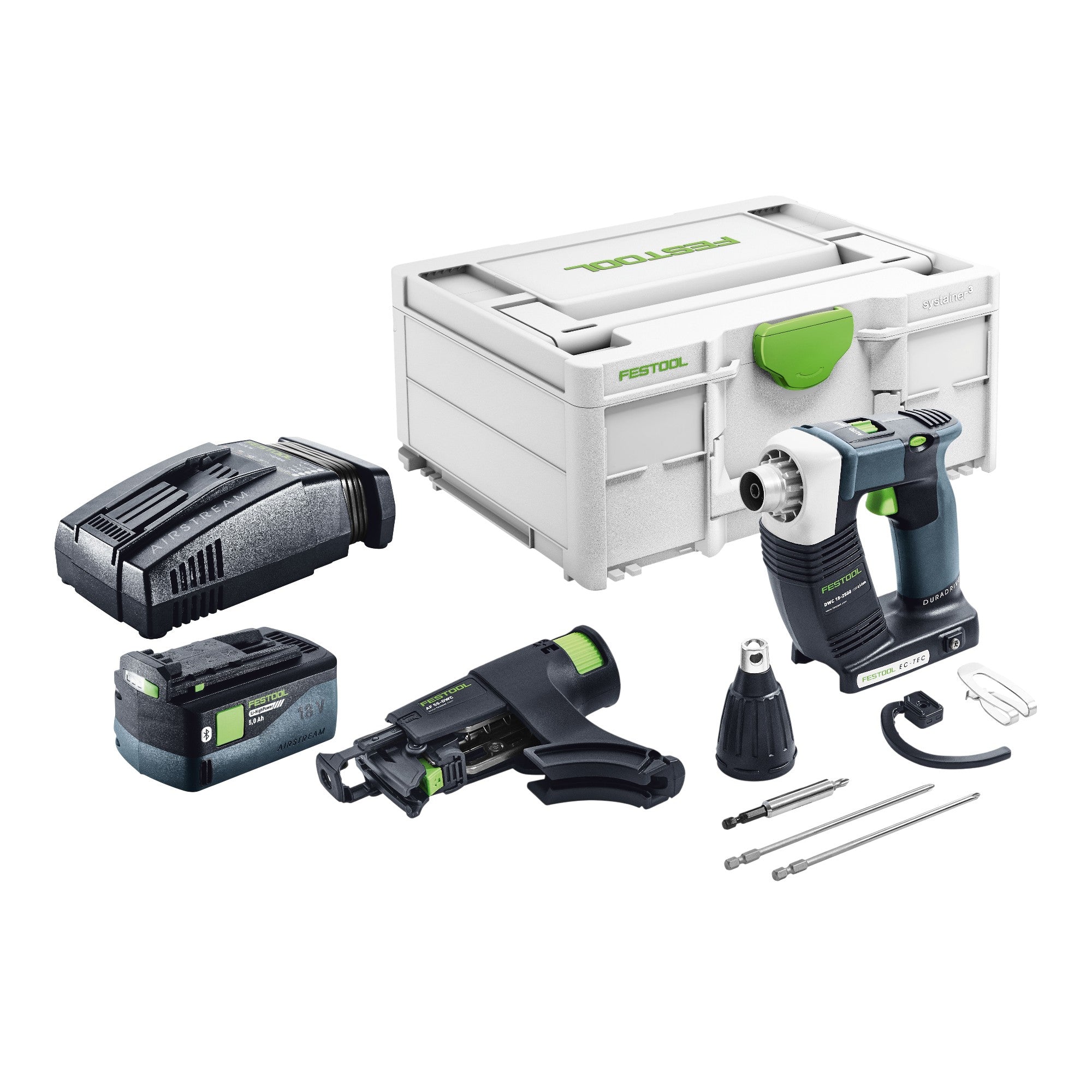Festool DWC 18 2500 Basic Akku Bauschrauber 18 V 18 Nm Brushless 1x Akku 5 0 Ah Schnellladegeraet Systainer 0 - toolbrothers