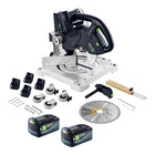 Festool SYMC 70 EB Basic SYMMETRIC Akku Leistensaege 36 V 2 x 18 V 216 mm 2x Akku 5 0 Ah ohne Ladegeraet 0 - toolbrothers