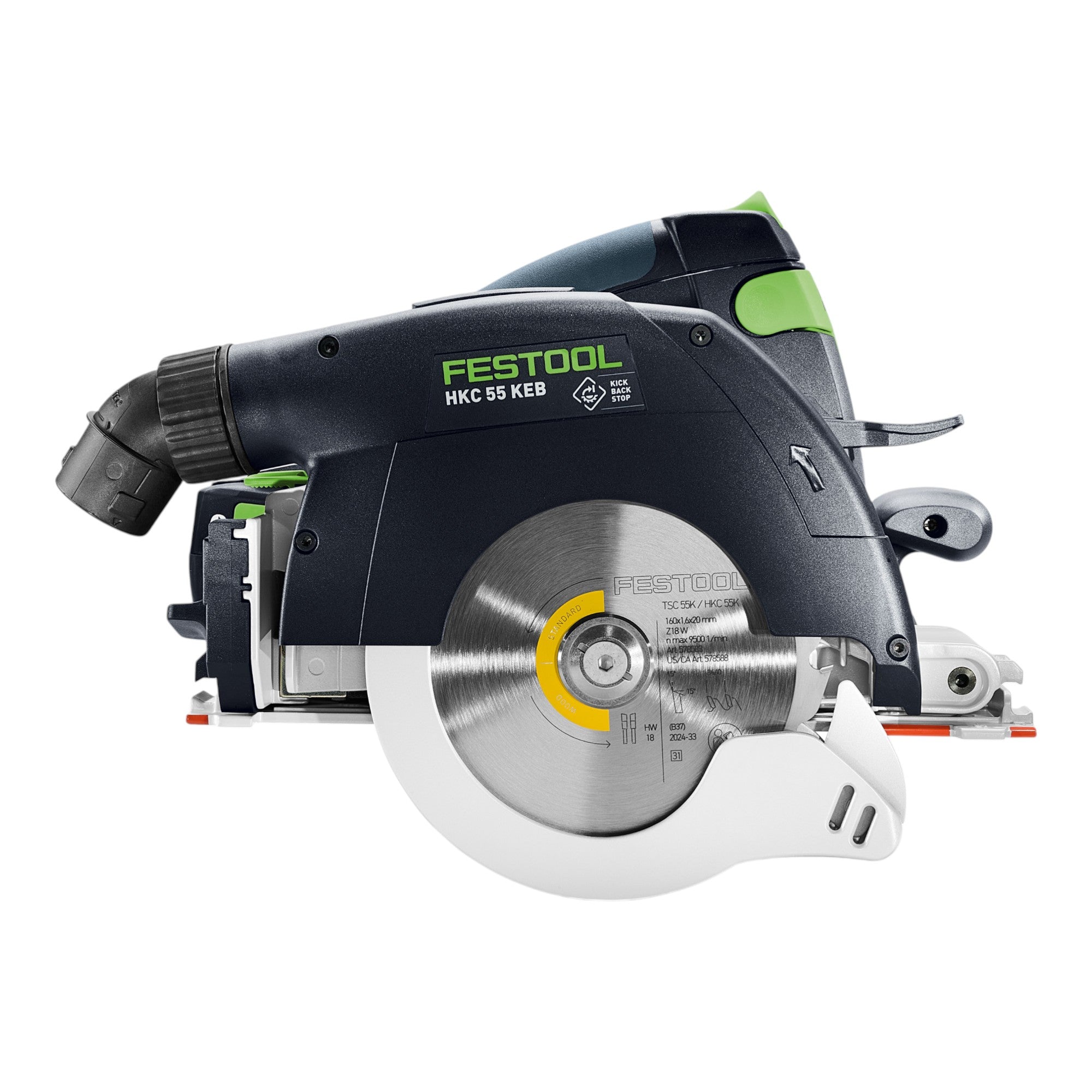 Festool HKC 55 KEB Basic Akku Handkreissaege 18 V 160 mm Brushless 2x Akku 5 0 Ah Ladegeraet Systainer 2 - toolbrothers