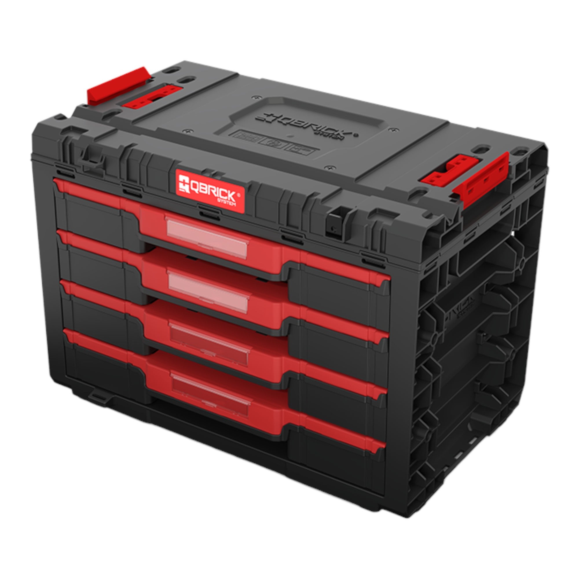 Qbrick System PRIME Drawer 4 Toolbox Basic modularer Werkzeugkasten mit 4 Schubladen 542 x 335 x 369 mm 21 2 l 4 - toolbrothers