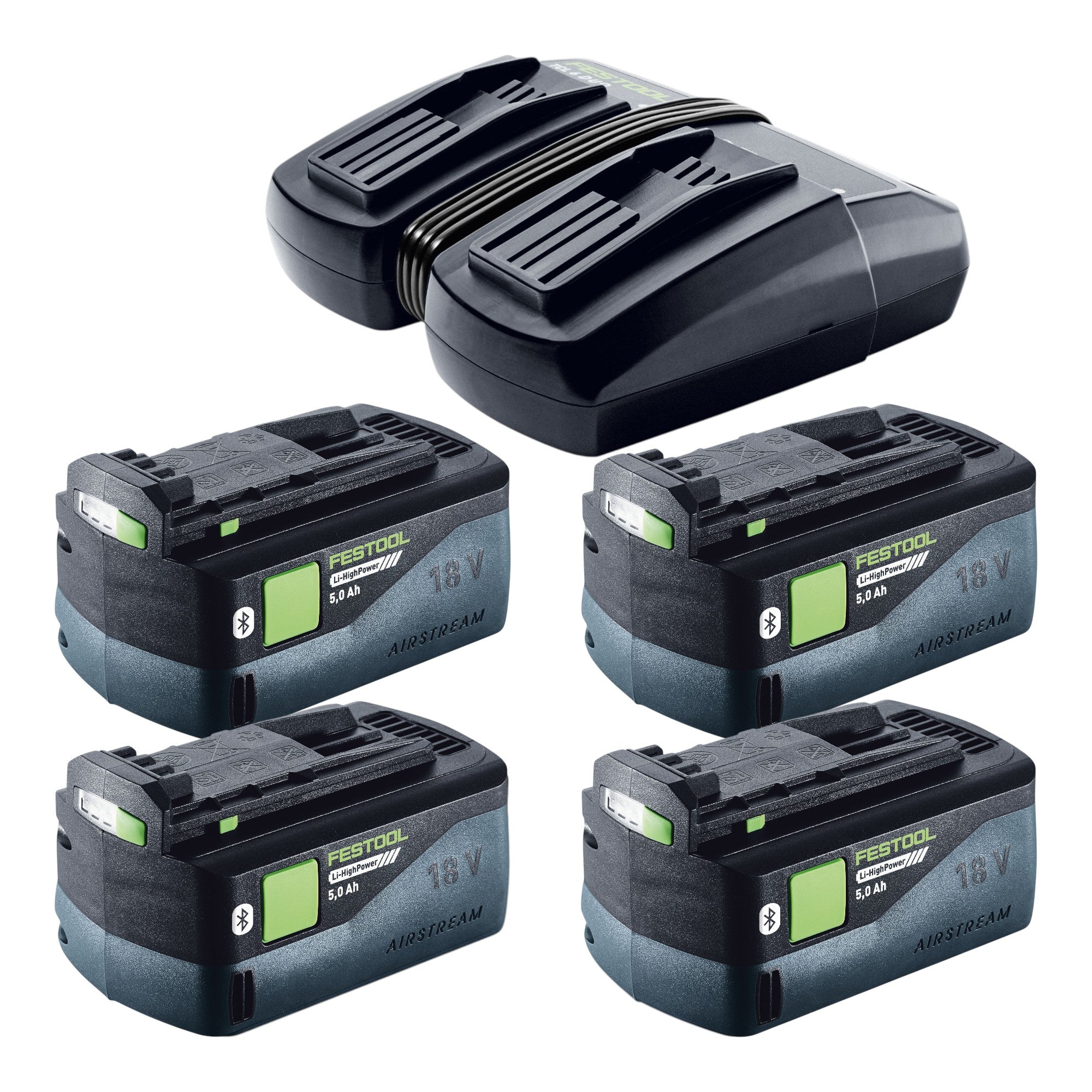 Festool CTLC MIDI I Basic Akku Absaugmobil 36 V 2x 18 V Staubklasse L 4x Akku 5 0 Ah Doppelladegeraet Systainer 4 - toolbrothers