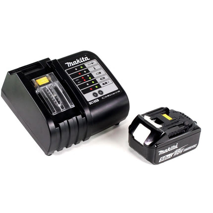 Makita DHP 485 STTK Akku Schlagbohrschrauber 18 V mit 5,0 Ah Akku, Ladegerät und 101 tlg. Zubehör Set - Toolbrothers