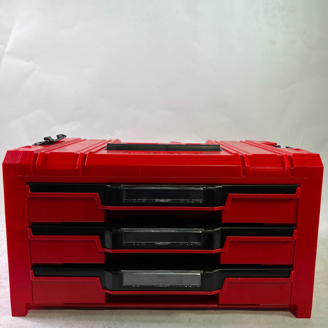 Qbrick System PRO Drawer 3 Toolbox 2 0 Expert RED ULTRA HD Werkzeugkoffer 450 x 310 x 244 mm 13 5 l stapelbar IP54 mit 3 Schubladen Gebraucht 0 - toolbrothers