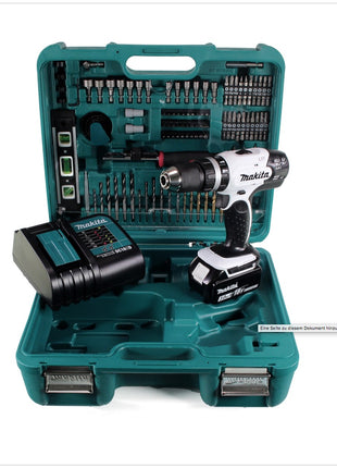 Makita DHP 453 STTK Akku Schlagbohrschrauber 18 V 42Nm + 5,0 Ah Akku + Ladegerät + 101 tlg. Zubehör Set - Toolbrothers