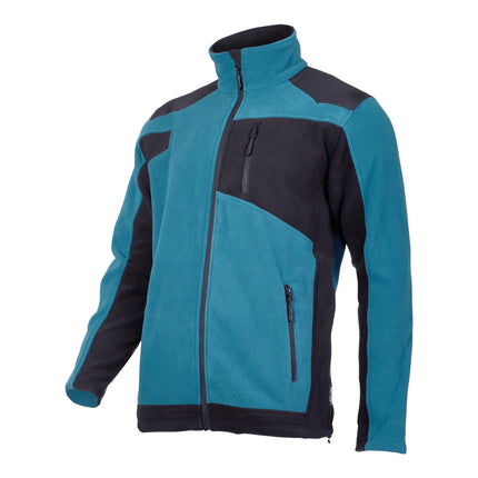 LAHTI PRO Fleecejacke mit Verstaerkung Groesse S L4011401 tuerkis schwarz 1 - toolbrothers