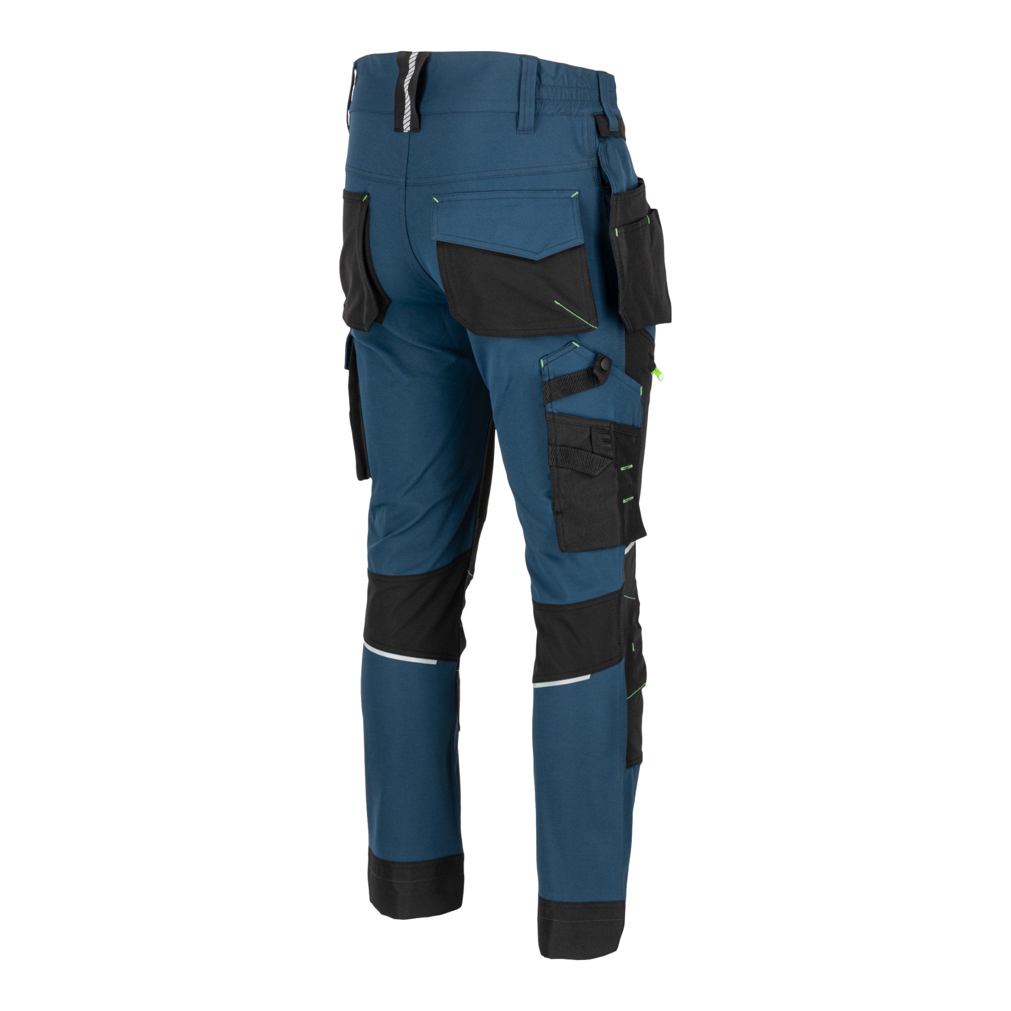 LAHTI PRO Stretch Arbeitshose Groesse XXL L4056005 blau schwarz gruen 4 - toolbrothers