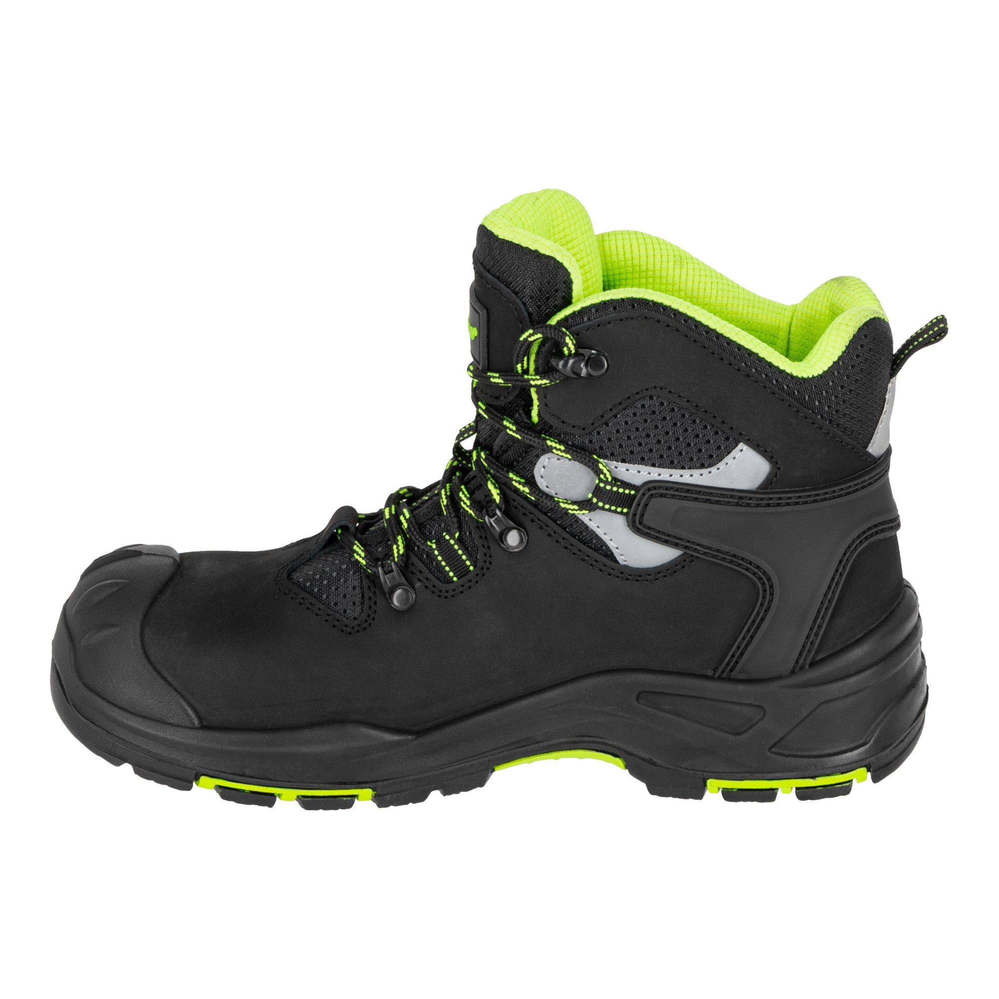 LAHTI PRO Sicherheitsstiefel Nubuk S3 FO HRO SR Groesse 44 L3013044 schwarz gruen 2 - toolbrothers