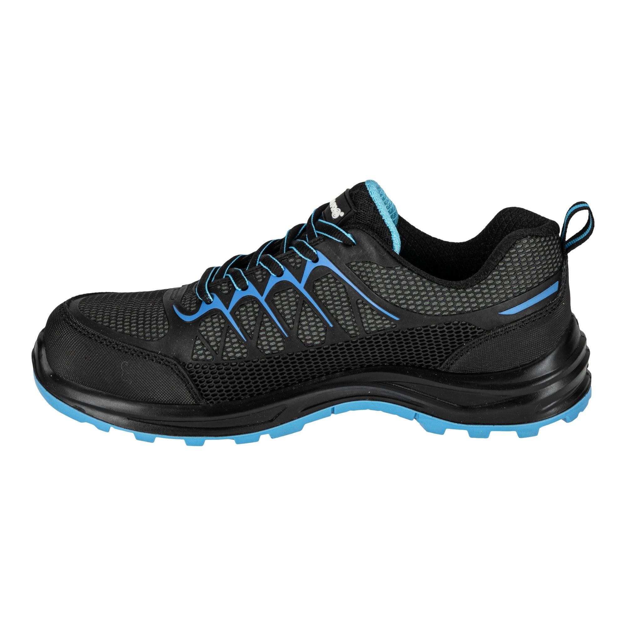 LAHTI PRO Sicherheitshalbschuh KPU Mesh S1P SRC Groesse 40 L3042240 schwarz blau 2 - toolbrothers