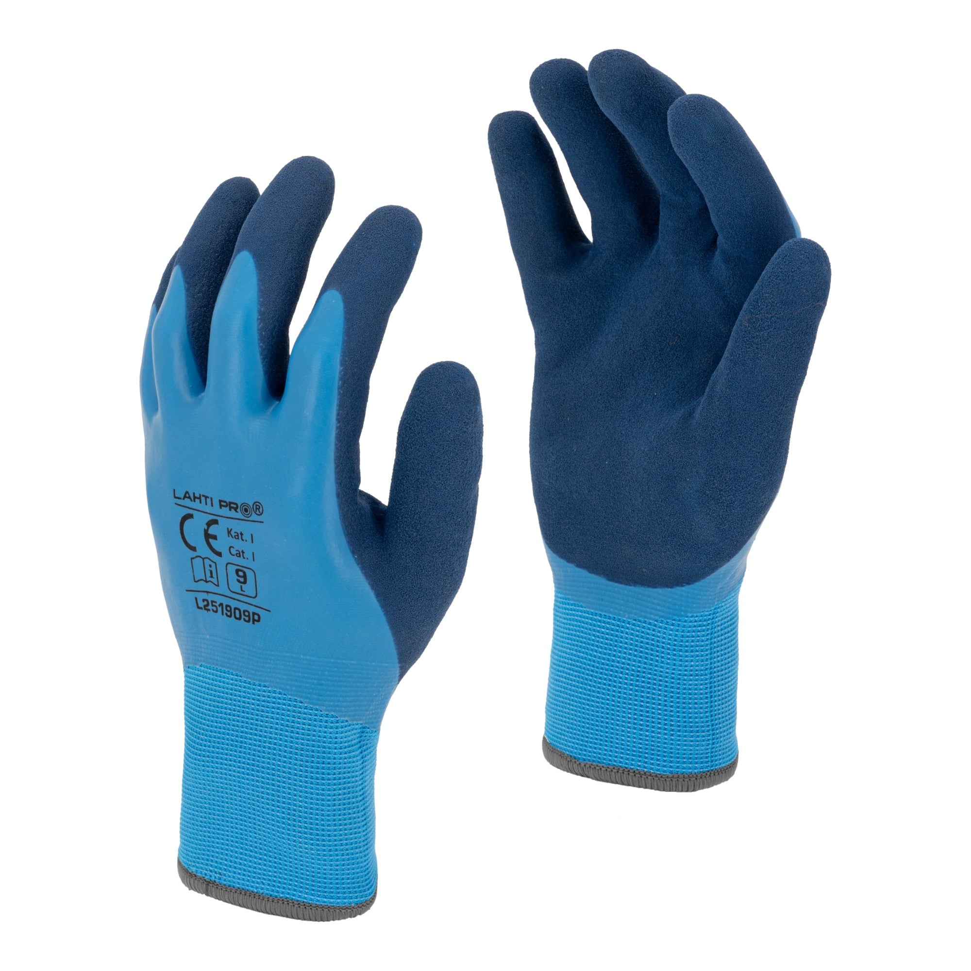LAHTI PRO Latexbeschichtete Schutzhandschuhe mit Acryl Isolierung Groesse 11 L251911K blau 0 - toolbrothers