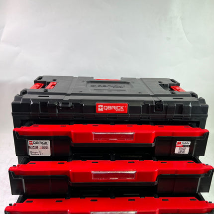 Qbrick System ONE Drawer 3 Toolbox 2 0 Werkzeugbox 587 x 380 x 340 mm 27 l mit drei Schubladen Gebraucht 0 - toolbrothers
