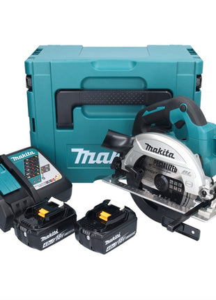 Makita DHS 661 RMJU Akku Handkreissäge 18 V 165 mm + 2x 4,0Ah Akku + Ladegerät + Makpac - Toolbrothers