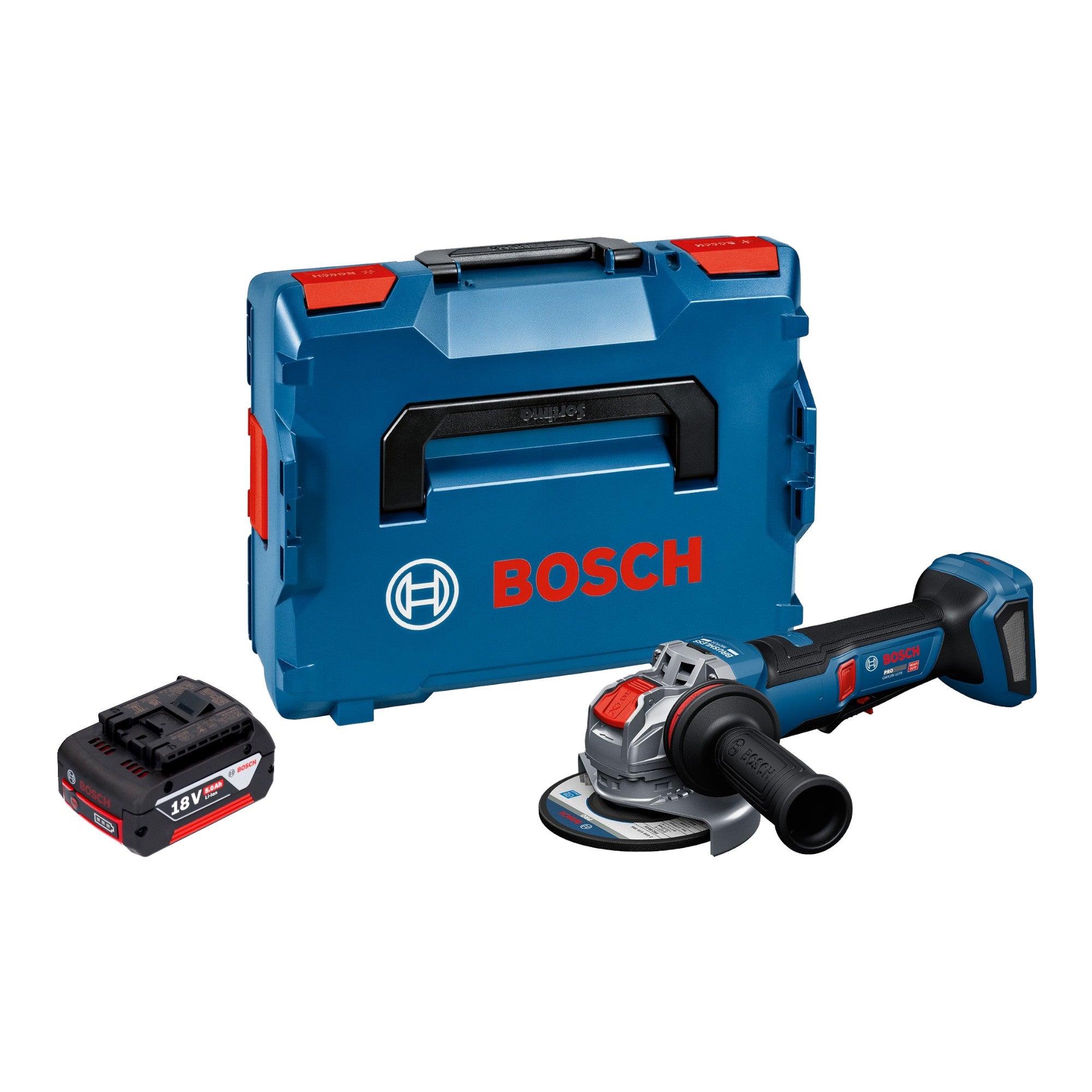 Bosch GWX 18V 11 PS Akku Winkelschleifer 18 V 125 mm 1x Akku 5 0 Ah L Boxx ohne Ladegeraet 0 - toolbrothers