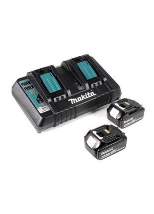 Makita DUH 651 PG Akku Heckenschere 36V (2x18V) 65cm XPT Silent mit 2x 6,0 Ah Akku und 2-fach Ladegerät - Toolbrothers