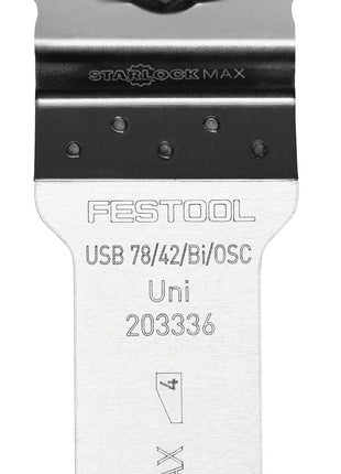 Festool USB 78/42/Bi/OSC/5 Lame de scie universelle Starlock MAX ( 203336 ) Bi-métal