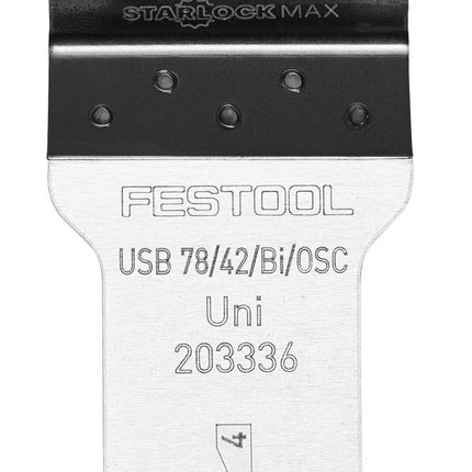 Festool USB 78/42/Bi/OSC/5 Lame de scie universelle Starlock MAX ( 203336 ) Bi-métal