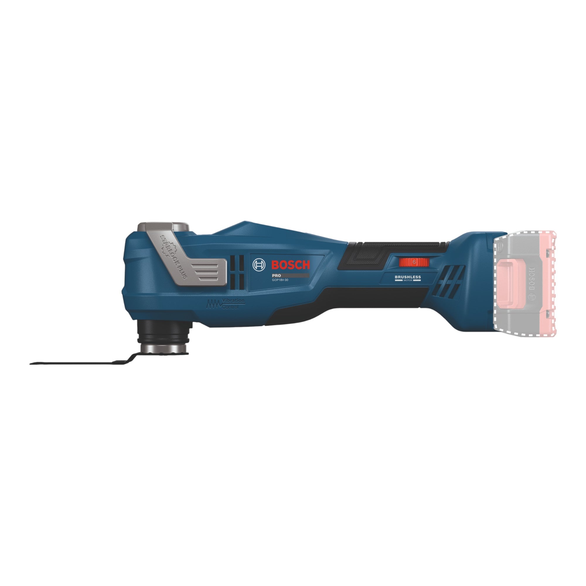 Bosch GOP 18V 30 Akku Multifunktionswerkzeug 18 V Starlock Plus Brushless 1x Akku 5 0 Ah L Boxx ohne Ladegeraet 2 - toolbrothers