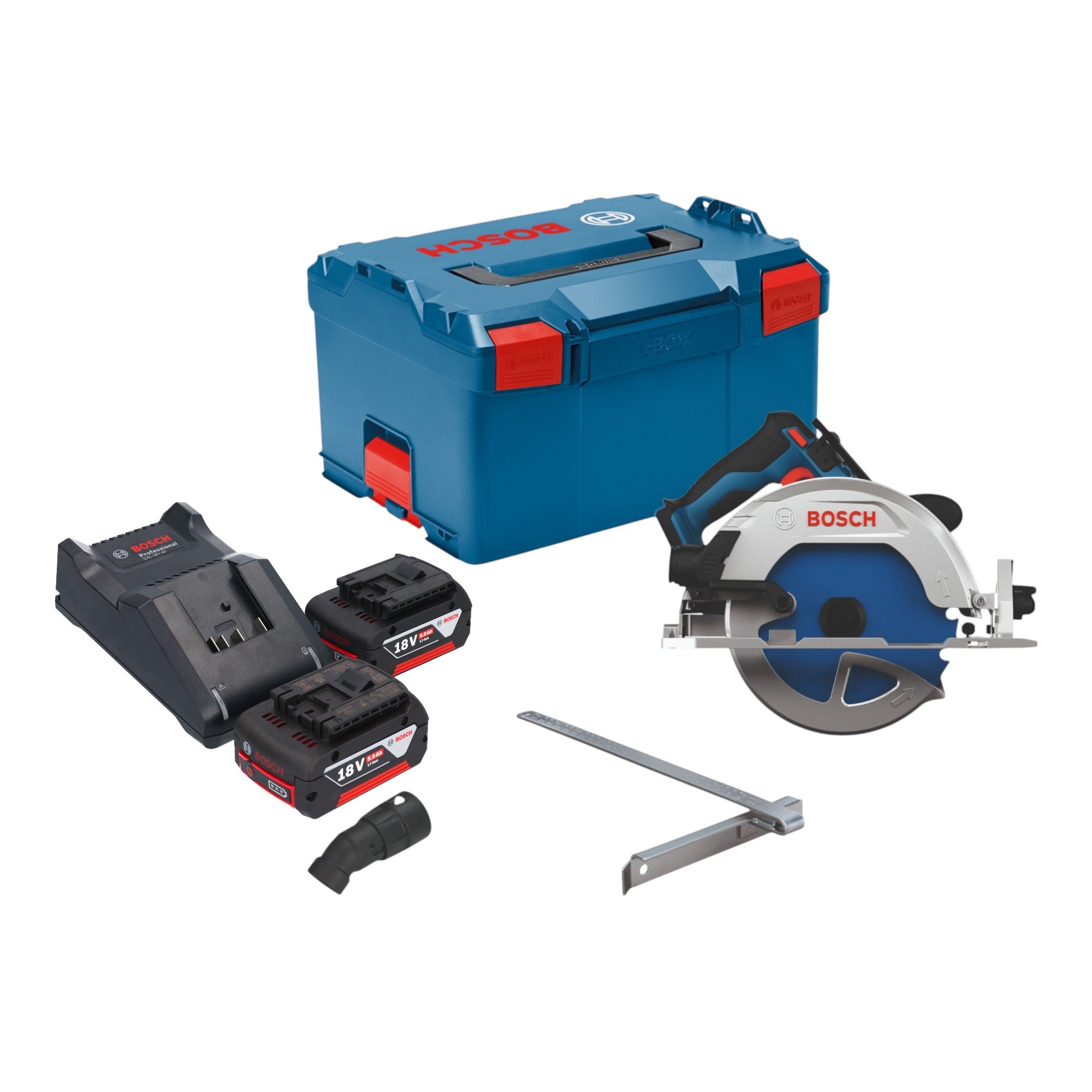 Bosch GKS 18V 68 2 Akku Kreissaege 18 V 190 mm Brushless 2x Akku 5 0 Ah Ladegeraet L Boxx 0 - toolbrothers