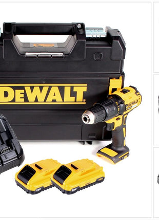 DeWalt DCD 778 L2T Akku Schlagbohrschrauber 18V 65Nm + 2x Akkus 3,0Ah + Ladegerät in TSTAK Box - Toolbrothers