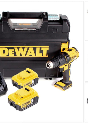 DeWalt DCD 778 P2T Akku Schlagbohrschrauber 18V 65Nm + 2x Akkus 5,0Ah + Ladegerät in TSTAK Box - Toolbrothers