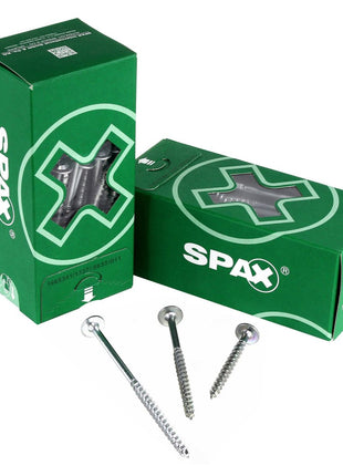 SPAX HI.FORCE Tellerkopfschraube 8,0 x 100 mm 100 Stk. ( 2x 0251010801005 ) Vollgewinde Torx T-STAR plus T40 WIROX 4CUT - Toolbrothers