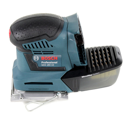 Bosch GSS 18 V-10 Akku Schwingschleifer 18 V Li-Ion Professional + Zubehör + 1 x 6,0 Ah Akku + Ladegerät - Toolbrothers