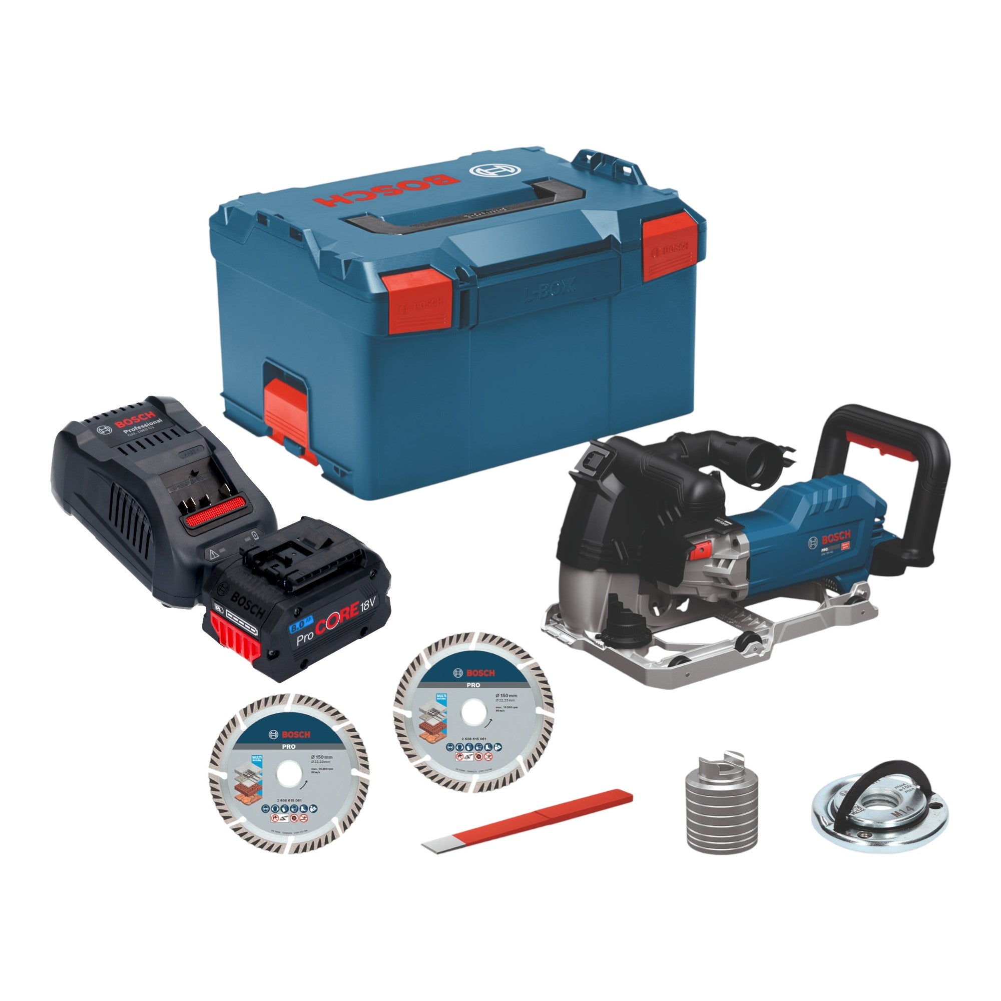 Bosch GNF 18V 40 Akku Mauernutfraese 18 V 40 mm Brushless 1x ProCORE Akku 8 0 Ah Ladegeraet L Boxx 0 - toolbrothers