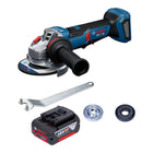 Bosch GWS 18V 11 PS Akku Winkelschleifer 18 V 125 mm Brushless 1x Akku 4 0 Ah ohne Ladegeraet 0 - toolbrothers