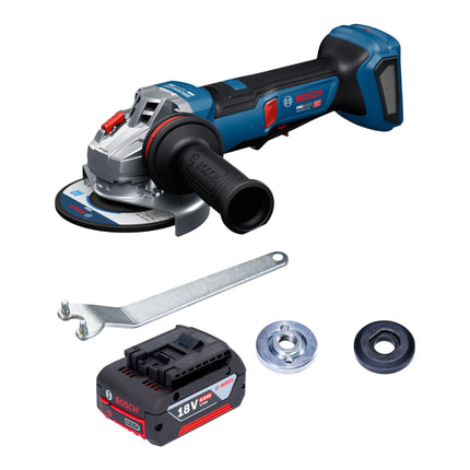Bosch GWS 18V 11 PS Akku Winkelschleifer 18 V 125 mm Brushless 1x Akku 4 0 Ah ohne Ladegeraet 0 - toolbrothers