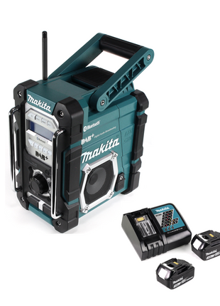 Makita DMR 112 RF Akku Baustellen Radio 7,2 - 18V Bluetooth DAB+ + 2x 3,0Ah Akku + Ladegerät - Toolbrothers