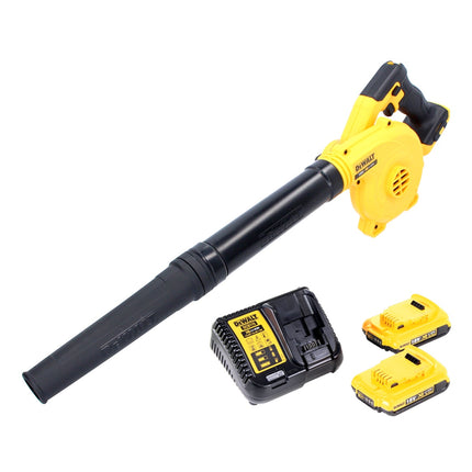 DeWalt DCV 100 D2 Akku Gebläse / Laubbläser 18 V + 2x Akku 2,0 Ah + Ladegerät - Toolbrothers
