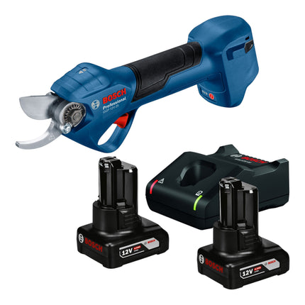 Bosch GGP 12V 25 Akku Gartenschere 12 V 25 mm Brushless 2x Akku 4 0 Ah Ladegeraet 0 - toolbrothers