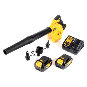 DeWalt DCV 100 M2 Souffleur / Souffleuse à feuilles 18 V + 2 x DCB 182 batterie 4,0 Ah + chargeur DCB 115