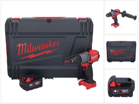 Milwaukee M18 FPD2-401X Akku Schlagbohrschrauber 18 V 135 Nm Brushless + 1x Akku 4,0 Ah + HD-Box - ohne Ladegerät - Toolbrothers