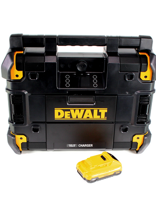 DeWalt DWST1-81078 Akku Netz Baustellenradio TSTAK DAB+ USB IP54 Bluetooth + 1x Akku 3,0Ah - Toolbrothers