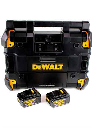 DeWalt DWST1-81078 Akku Netz Baustellenradio TSTAK DAB+ USB IP54 Bluetooth + 2x Akku 4,0Ah - Toolbrothers