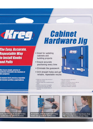 KREG Cabinet Hardware Jig Bohrschablone für Möbelgriffe ( KHI-PULL ) für Möbelbau und Schranktüren - Toolbrothers