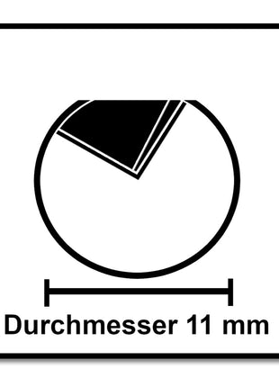 Festool Schriftenfräser HS S8 D11/60° 11 mm Durchmesser 8 mm Schaft ( 491002 ) - Toolbrothers