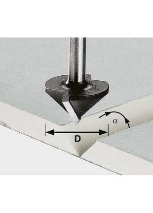 Festool Gipskartonfräser HW S8 D32/90° 32 mm Durchmesser 8 mm Schaft ( 491001 ) - Toolbrothers