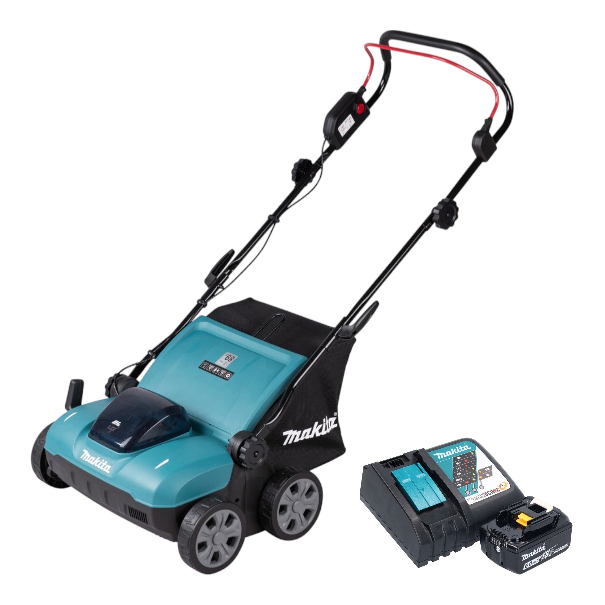 Makita DUV 320 RG Akku Vertikutierer 18 V 32 cm 30 l Brushless 1x Akku 6 0 Ah Ladegeraet 0 - toolbrothers